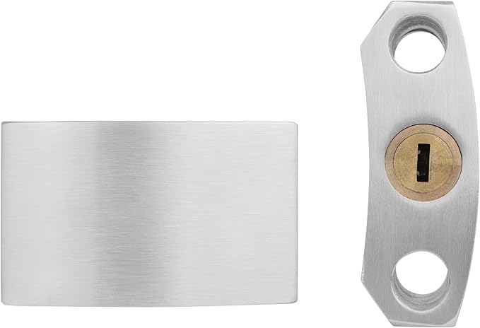 All Weather Stainless Steel 2-Pack Keyed Alike Bike U Locks, Outdoor Pad Locks with 8 Keys, 2.76 in. (70mm) Wide, Adjustabl Shackle Marine Locks for Bike,Boat,Gate,Cabinet,Scooter,etc.