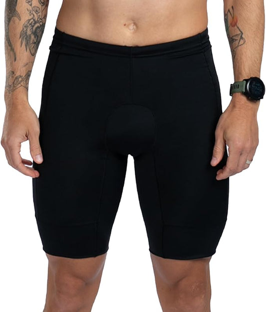 Zoot Men’s Core 9-Inch Tri Shorts, Quick Dry Performance Triathlon Shorts with Cycling Chamois Pad, Pockets & UPF 50+ Fabric