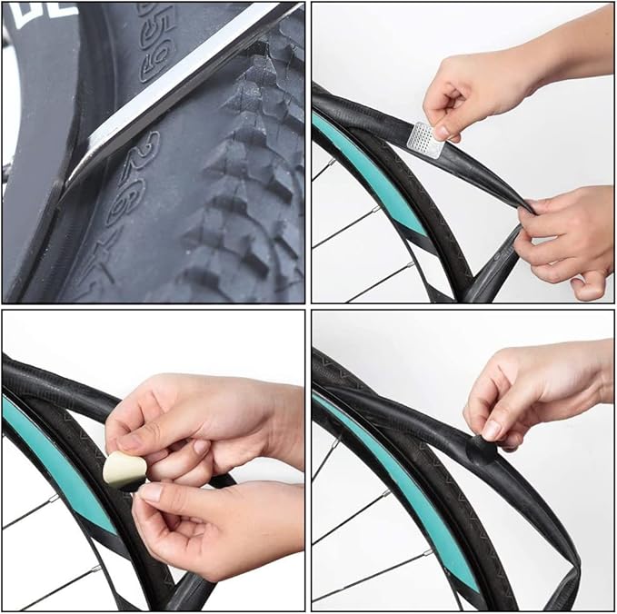 18Pcs Bicycle Tire Patches Puncture Repair Kit