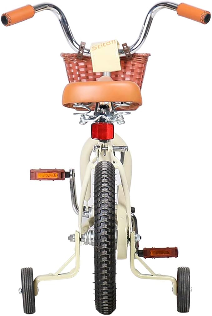 JOYSTAR Classic Style Kids Bike with Training Wheels & Basket, 12 14 16 Inch Girls Bike for 2-7 Years Old, Kids' Bicycles
