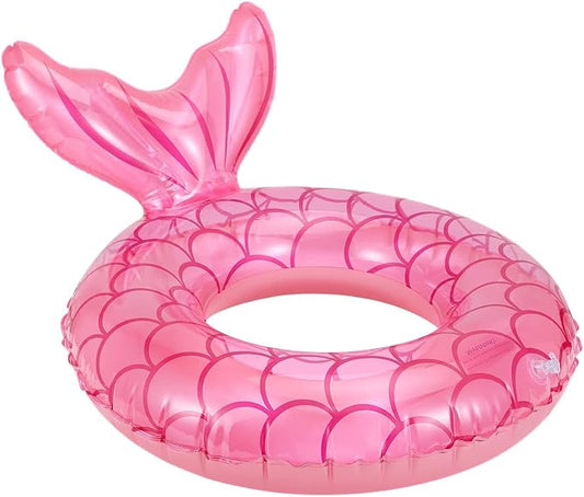 MoKo Inflatable Swimming Ring, Cute Pool Float Tube Decorations Swim Tubes Outdoor Pool Beach Water Floats Party Supplies Floaties