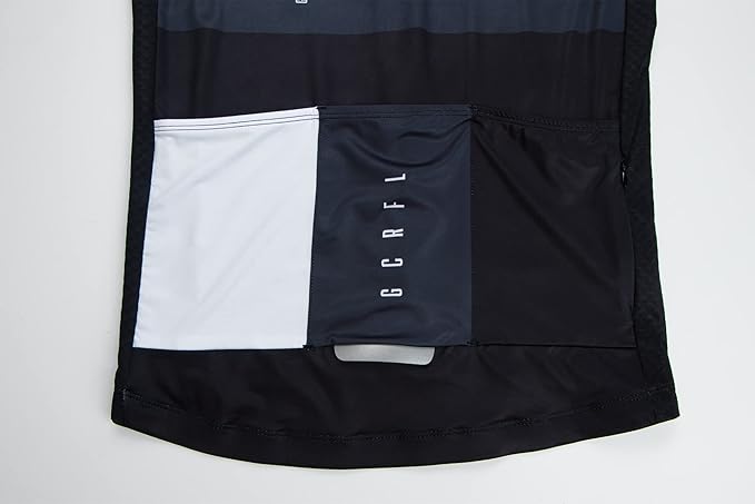 Men's Cycling Jersey Set Cycling Kit Bicycle Jersey Rear Zipper Pocket Bike Bib Shorts with Pockets Race Fit High Density Pad