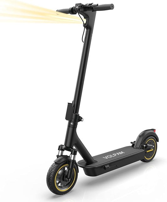 VOLPAM Electric Scooter, 350W/500W Powerful Motor, 8.5"/10" Solid Tires, 19/22Mph, 28/21/12 Miles Range,Dual Braking