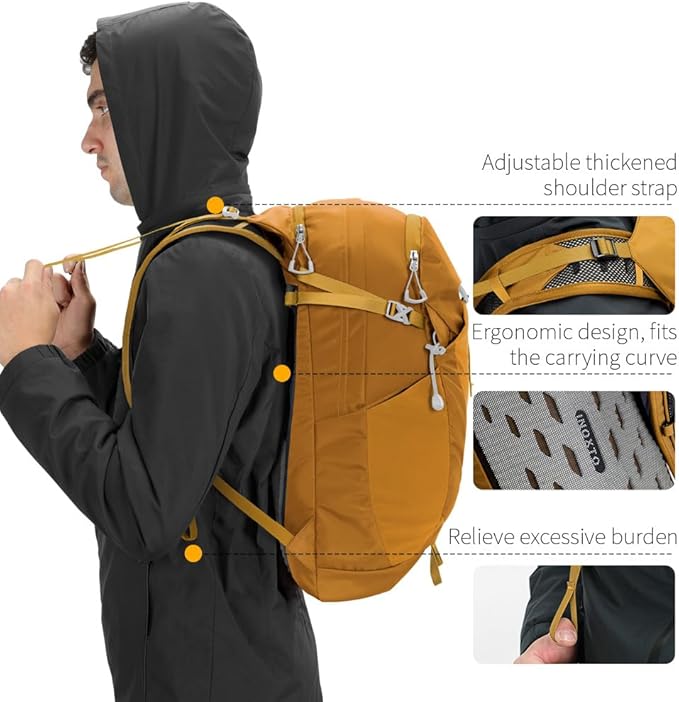 Hiking Hydration Backpack with 3l Water Bladder for Women and Men 25L Water Backpack for Hiking, Cycling, Climbing, Camping