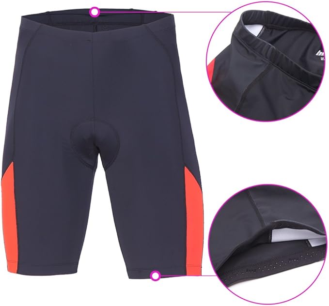 beroy Men's Comfortable Bicycle Cycling Pants, 3D Padded Bike Shorts