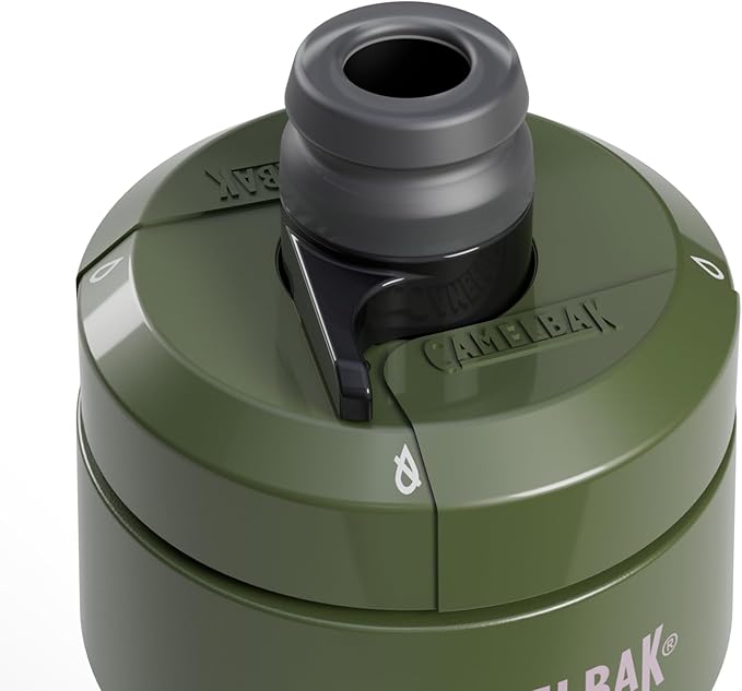 CamelBak Podium 24oz Bike Water Bottle - Easy Squeeze Bottle - Fits Most Bike Cages, Deep Fern