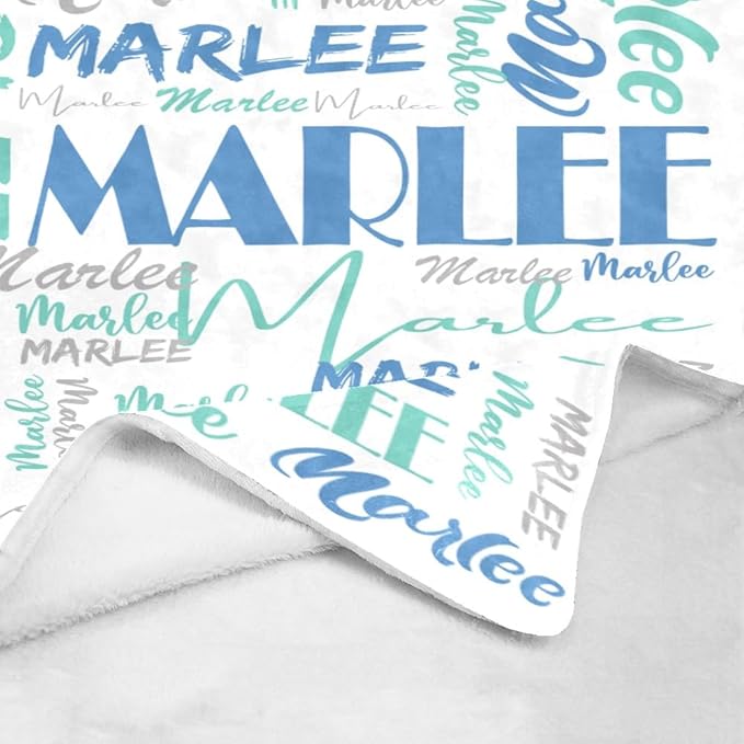 Dr.TOUGH Personalized Name Blanket Personalized Blanket for Adult Kids Flannel Customized Personalized Blankets and Throws
