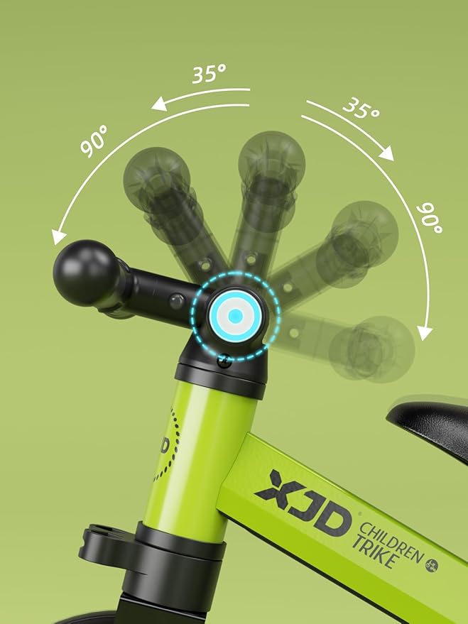 ﻿XJD 5 in 1 Toddler Bike, Tricycle for Toddlers 1-3 with Adjustable Seat Height, Removable Pedals, Ideal Balance Bike Birthday Gifts and Toys for Boys and Girls