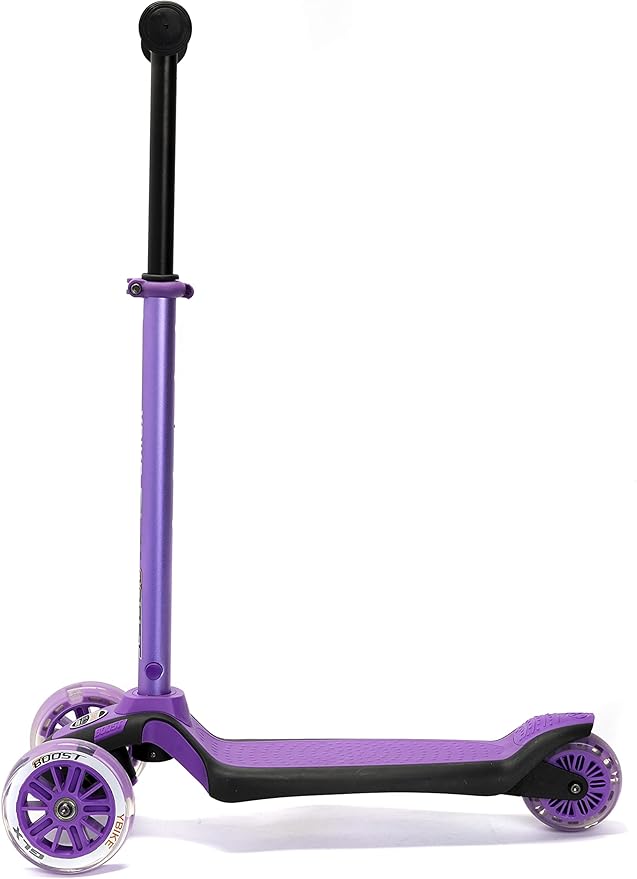 YBIKE GLX Boost Scooter with Adjustable Steering and Handlebar Height for Kids