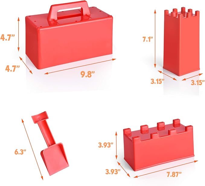 Snow Fort Building Block - Beach Sand Toys for Kids, Sand Castle Mold Kit, Winter Summer Outdoor Fun Toys for Boys Girls Toddler Adults Birthday Gifts