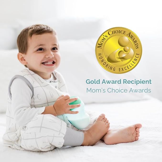 Tealbee Dreamsuit Toddler Sleep Sack with Feet – Walker Sleep Bag with Legs, Rayon made from Bamboo, All Season 1.2 TOG, 2-Way Zipper, 12m-2T - Alphabet