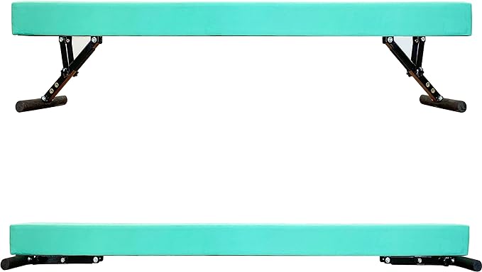 Adjustable Balance Beam 8 ft Gymnastic Beam Adjustable Height for Kids and Teenage of All Gymnastic Levels, Gymnastic Training Beam Gymnastic Equipment for Athlete Home and Gym Club Use