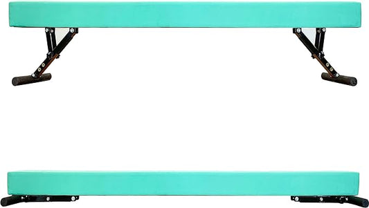 Adjustable Balance Beam 8 ft Gymnastic Beam Adjustable Height for Kids and Teenage of All Gymnastic Levels, Gymnastic Training Beam Gymnastic Equipment for Athlete Home and Gym Club Use