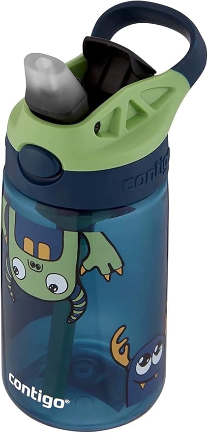 Contigo Kids Straw Water Bottle with AUTOSPOUT Lid 14oz Monsters