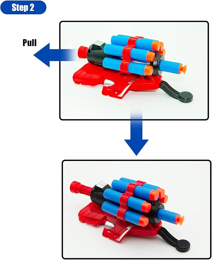 2 Sets Spider Web Shooters Christmas Decorations Stocking Stuffers for Kids Cosplay Launcher Gloves with Wrist Toy Set Hero Webs Shooter for Kids