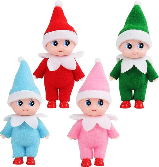 Tiny Elf Baby Doll, Miniature Elf Girl Boy, Stocking Stuffers Gifts for Grandkids, Kids & Adults, Christmas Decorations Accessories, Party Favors Xmas Party Supplies
