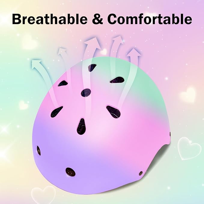 Kids Bike Helmet for 2-3-5-8-14 Ages Girls,Boys,Toddler,Kids and Youth, Ventilation and Impact Resistance Toddler Bike Helmet for Multi-Sport Bicycle Scooter Inline Roller Skate and Skateboarding