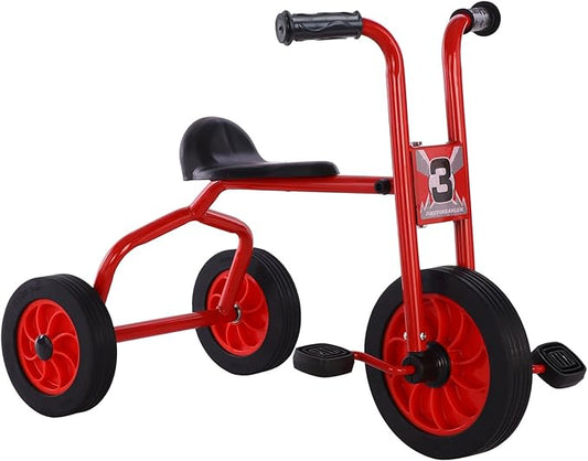 Kids Tricycle for Rider Age 2+, Big Wheel Kids Trike with Rubber Wheels, Preschool Daycare Kids Bike, Birthday Toys Gift for Boys and Girls