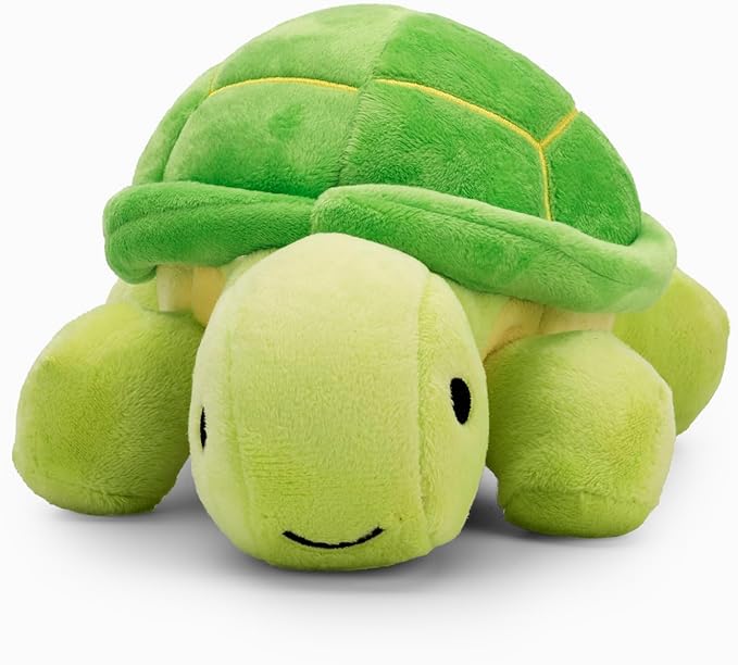 Flourish Pets 3 in 1 Multi-Layer Chew Toy for Active Dogs | Non-Toxic BPA Free Double Stitched Soft Fabric Exterior Dog Toys | Long-Lasting Dog Plush Toys - Large Turtle 9.5"