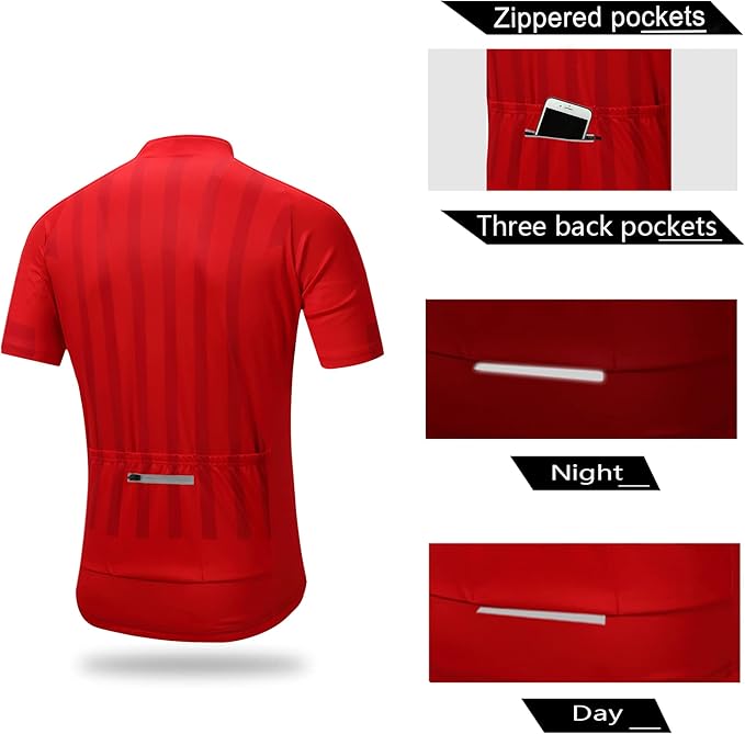 Coconut Ropamo CR Men's Cycling Jersey Set Road Bike Jersey Zipper Pocket Short Sleeves Cycling Kits Bib Shorts 3D Padded