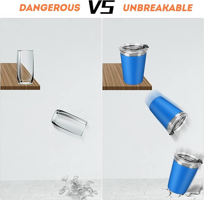 Kids Cups with Lids and Straws, 12oz Kids Tumblers with Straws and Lids Spill Proof Cups for Kid Stainless Steel Sippy Cup for School, Outdoor, 5 Pack