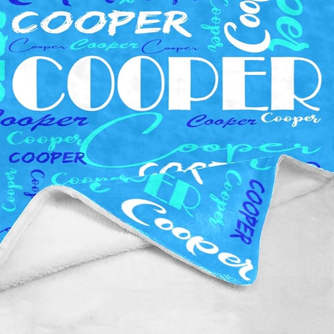 Dr.TOUGH Personalized Name Blanket Personalized Blanket for Adult Kids Flannel Customized Personalized Blankets and Throws