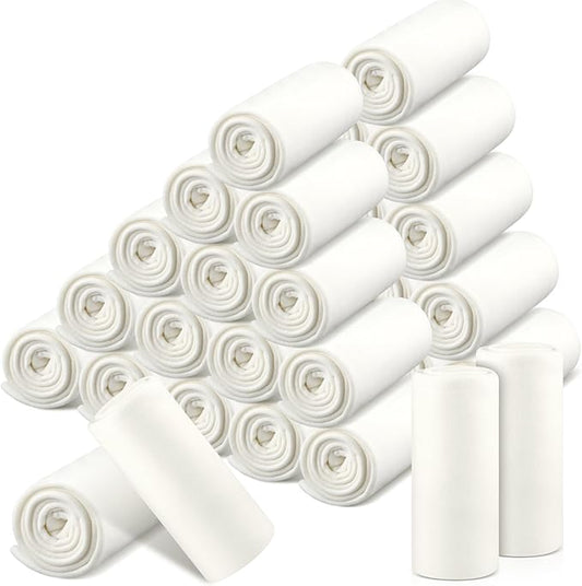 Newwiee 48 Pcs Fleece Throw Blankets Bulk Outdoor Wedding Guest Gifts Soft Lightweight Sleepover Lap Blankets Pet Home Sofa Couch Office Donation Homeless, 50 x 60 Inch (White)