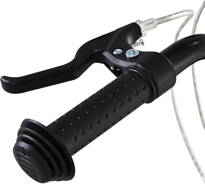 Aosom Youth Scooter Kick Scooter for Kids 5+, Max Load 220 LBS., with Adjustable Handlebar, 16" Inflatable Wheels, Dual Brakes