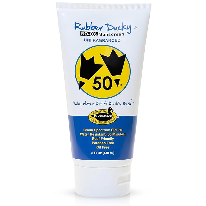 Rubber Ducky | Vitamin E Sunscreen with SPF 50, Water-Resistant Sunscreen for Face and Body | Broad Spectrum Lotion, Oil-Free Moisturizing Sunscreen, Alternative for Moisturizing Sunblock (1 pc., 5oz)