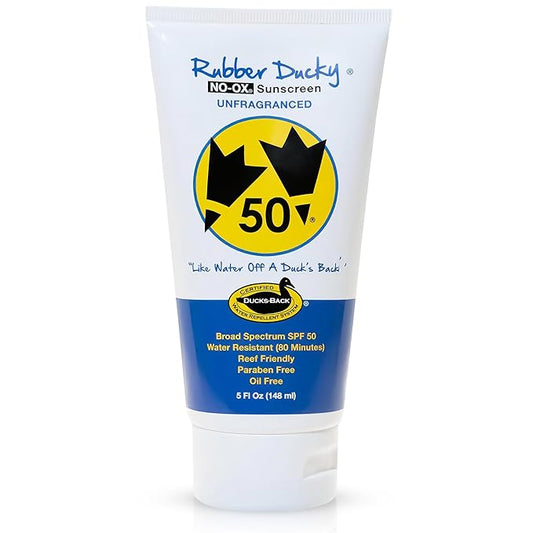 Rubber Ducky | Vitamin E Sunscreen with SPF 50, Water-Resistant Sunscreen for Face and Body | Broad Spectrum Lotion, Oil-Free Moisturizing Sunscreen, Alternative for Moisturizing Sunblock (1 pc., 5oz)