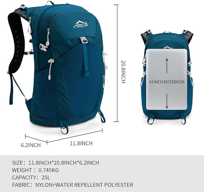 Hiking Hydration Backpack with 3l Water Bladder for Women and Men 25L Water Backpack for Hiking, Cycling, Climbing, Camping