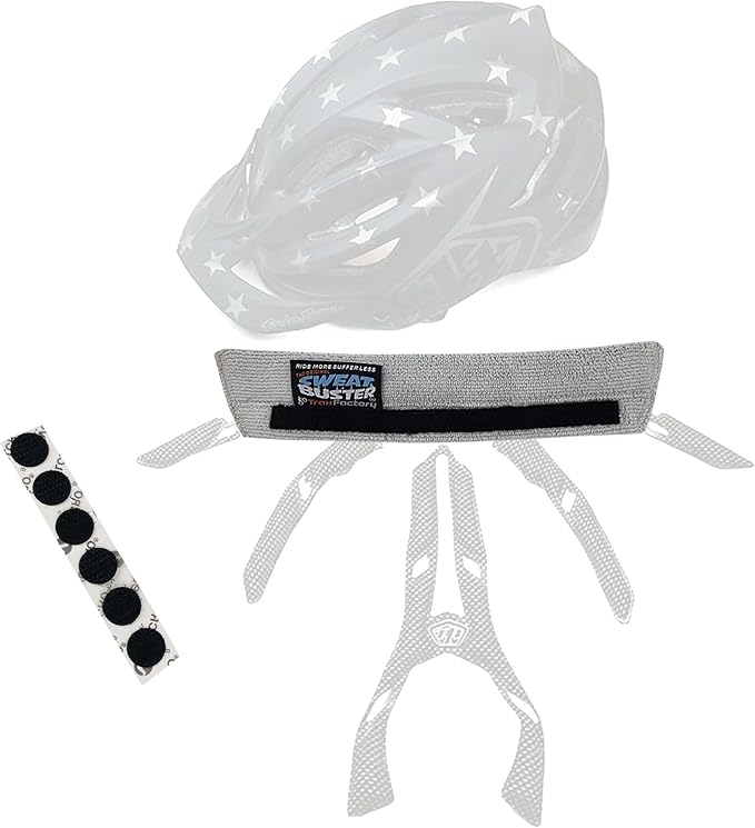 Skinny Bike Helmet Sweatband. Stops Dripping Sweat. Premium Comfort, Simple Helmet Integration & Quick Removal for Washing. All Cycling Helmets