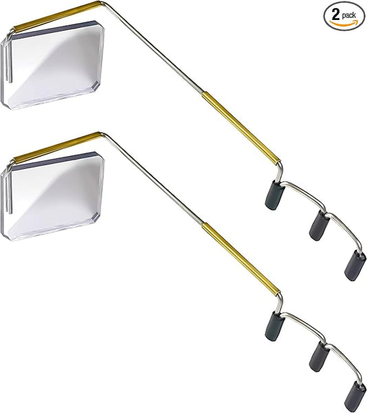 Take A Look Active Original Activity Mirror for Sunglasses, Bike Helmets, or Visors Rear-View Mirror for Cycling and Other Outdoor Activities, 2-Pack