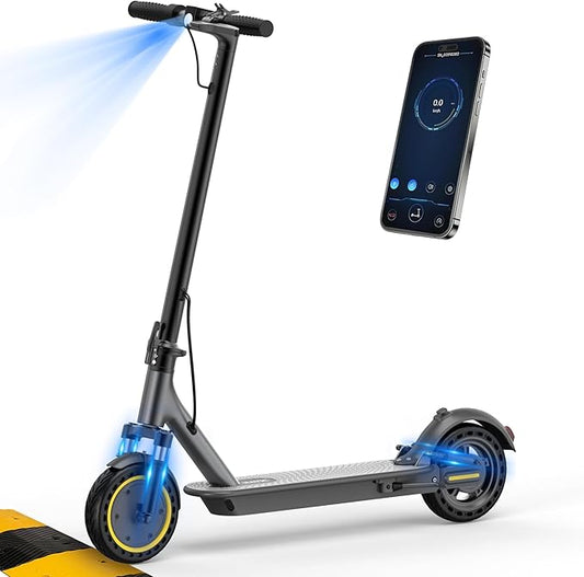 NAVIC Electric Scooter Adults,Max 19/27 Miles Ranges,Top Speed 19/22 mph,350/500W Peak Motor, Folding E-Scooter with Dual Braking Dual Suspension