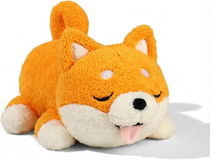 14 Inch Shiba Inu Plushie Doll - Soft Stuffed Animals Dog Puppy Plush Toy, Realistic Cuddly Dog Stuffed Animals for Kids Gift & FFestival or Birthday Surprises