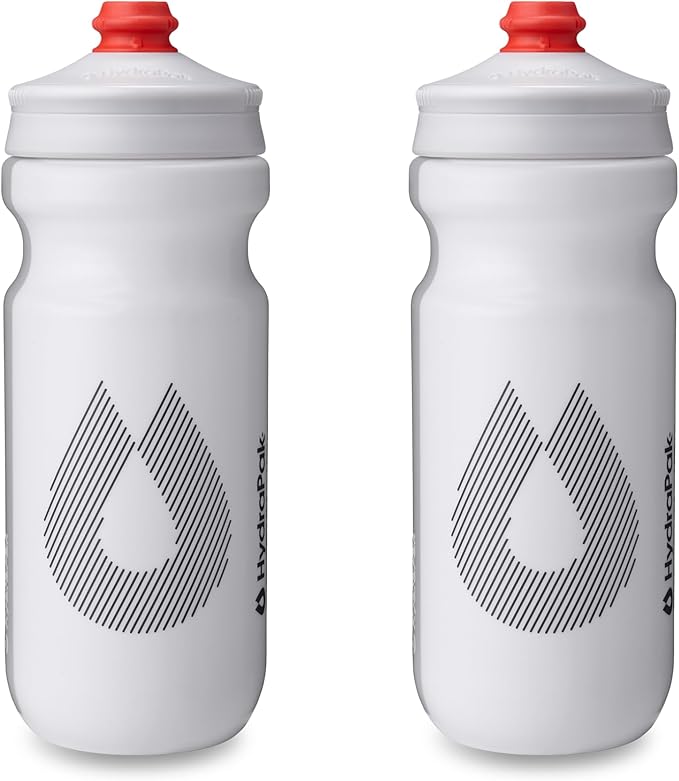 HydraPak Breakaway Surge Lightweight Bike Water Bottle 2-Pack (20oz, 25oz, 30oz) - High Flow, Cycling & Sports Squeeze Bottle