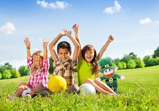 Leprechaun Plush Doll Toy for Kids, St Patricks Day Decorations, 16 Inches