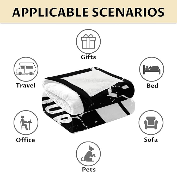 Hockey Gifts - Ice Hockey Blanket for Boys - Kids Throw Blankets for Girls - 50"x60" Soft Plush Throws for Children