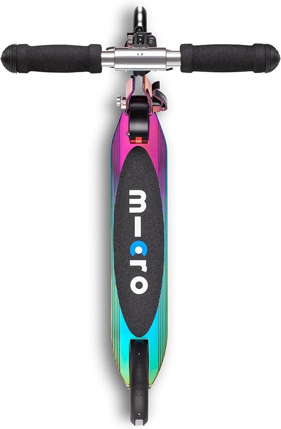 Micro Kickboard | Sprite LED | 2 Wheeled | Fold-to-Carry | Lightweight Swiss-Designed Micro Scooter | Light-Up Wheels| Children and Teens, Ages 6+