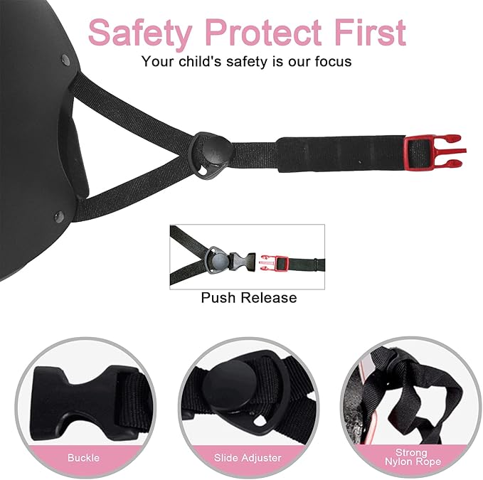 BURSUN Kids Bike Helmet Ventilation & Adjustable Toddler Helmet for Ages 2-14 Kids Boys Girls Multi-Sport Helmet for Skateboard Roller Skateing Bicycle Scooter blance Bike