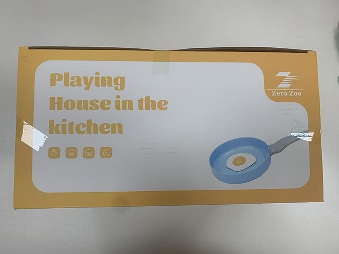 105Pcs Kids Kitchen Toy Accessories, Toddler Pretend BBQ Camping Cooking Playset, Play Pots, Pans, Utensils Cookware Toys, Play Food Set, Vegetables, Learning Gift for Girls Boys (Turquoise)