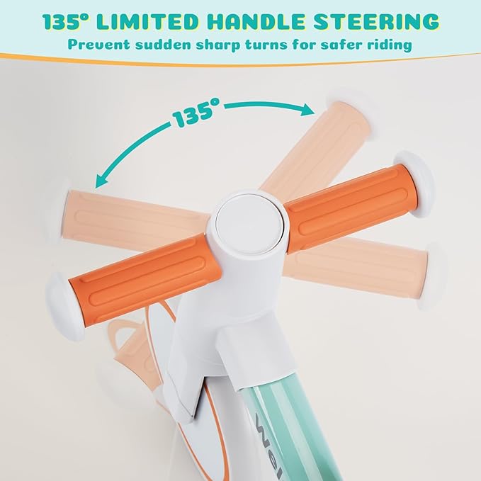 welspo Baby Balance Bikes for 1 Year Old Boys Girls 12-24 Months Kids Toddler First Bicycle Infant Walker Children No Pedal 3 Wheels Mini Bike Riding Toys