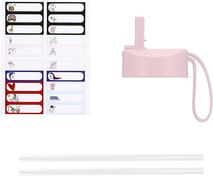 IRON °FLASK Kids Water Bottle - Straw Lid, 20 Name Stickers, Vacuum Insulated Stainless Steel, Double Walled Tumbler Travel Cup, Thermos Mug - Fiesta, 14 Oz