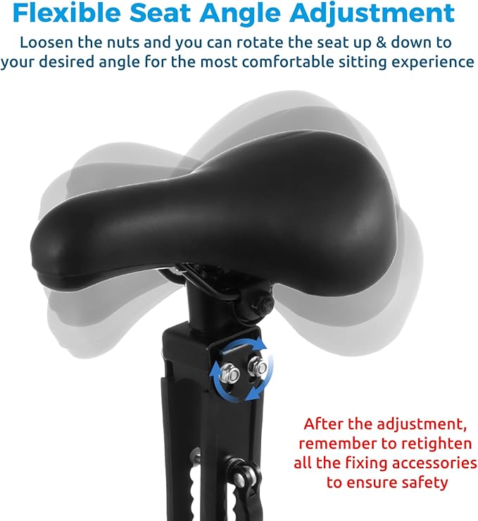 Lnrueg Kids Bike Seat for Adult Bike, Kid Bike Seat with Handlebar and Foot Pedals, Front Mounted Child Bike Seat for Mountain Bikes, Parent-Child Cycling Seat Kit for Children 2-6 Years