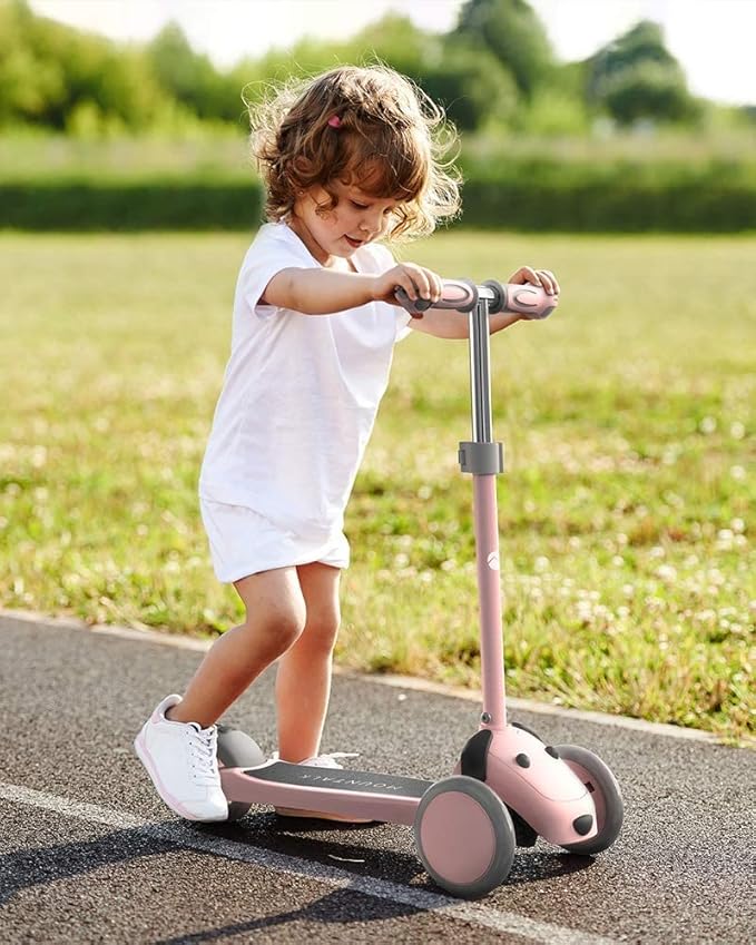 MOUNTALK Kids Scooter for Ages 1-12 Years, 3 Wheels Toddler Scooter for Children Age 1-3/3-5/5-8/8-12 Boys and Girls with Adjustable Heights and LED Wheels