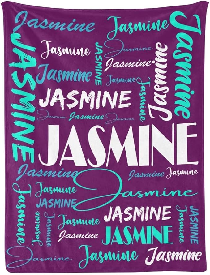 Dr.TOUGH Personalized Name Blanket Personalized Blanket for Adult Kids Flannel Customized Personalized Blankets and Throws