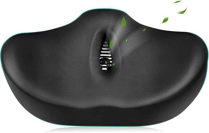 Xmifer Oversized Bicycle Seat, Ultra Wide Wing Comfort Seat for Peloton & Plus Bikes, Electric or Tricycle Bike for Men and Women