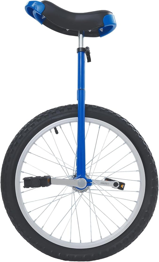 20 Inch Unicycle for Balance Training Outdoor Fitness with Adjustable Seat and Anti-Skid Tread