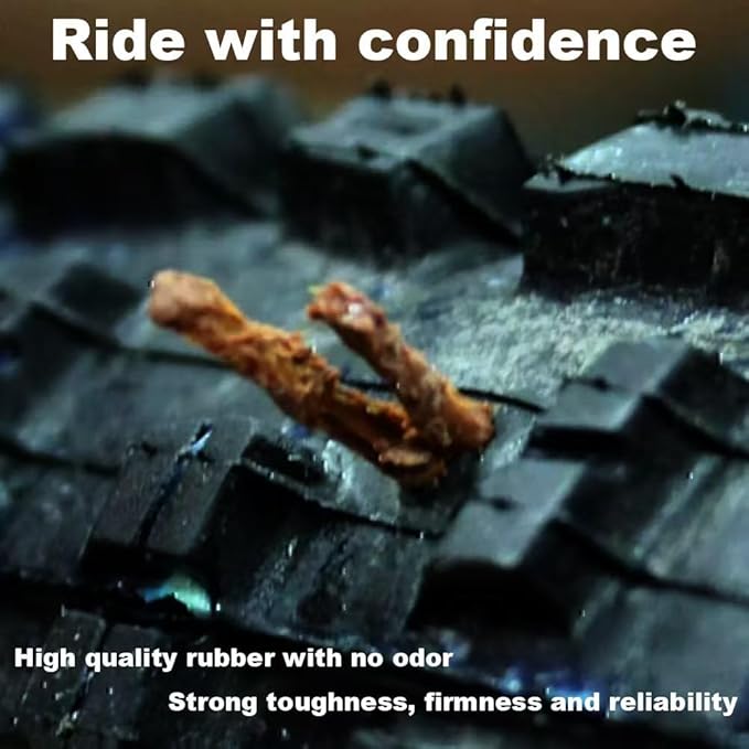 Tubeless Tire Repair Bacon Plugs Strips Refills Kit for Bike Tires- 30 Rope Plug Pack for Road & Mountain Bicycle Tires Repair