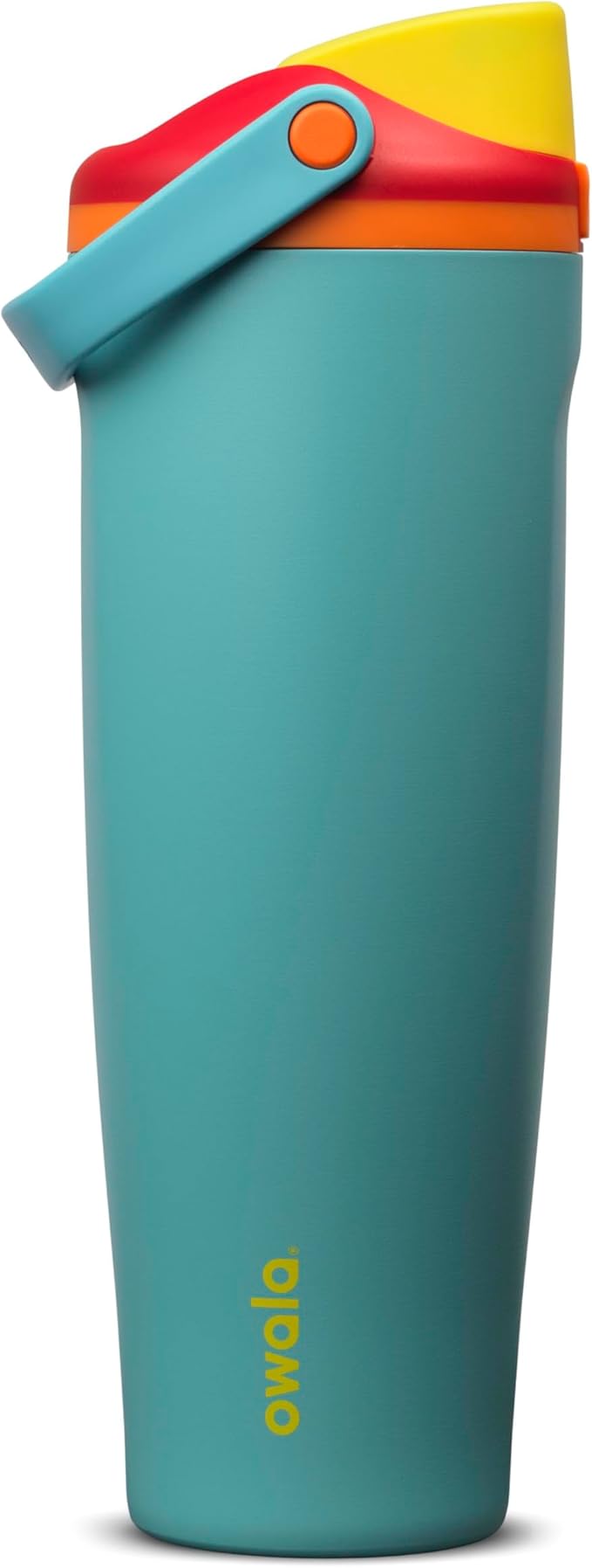 Owala FreeSip Sway Insulated Stainless Steel Water Bottle with Two-Way Spout, Built-In Straw and Bucket Handle, Made for Travel, School, and Sports, 40oz, BPA Free, Leak Proof, Summer Sweetness